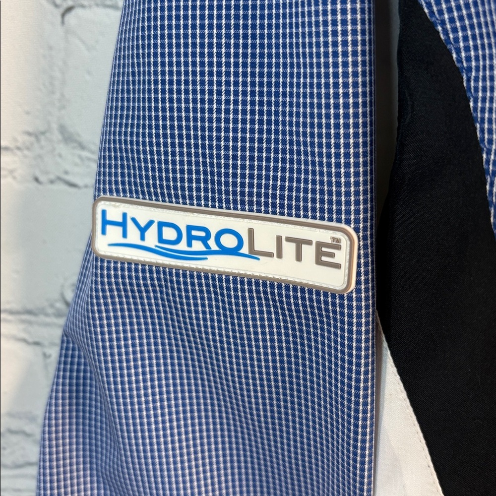 FOOTJOY Dry Joys Hydrolite Golf Rain Zip Blue White Jacket size large - Picture 4 of 8